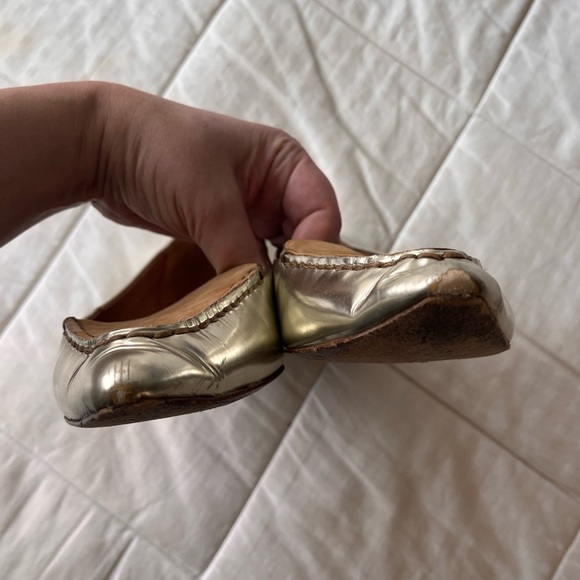 Rare Coach Walsh Metallic Nubuck Leather Point Toe Flats 8.5B - Picture 14 of 15